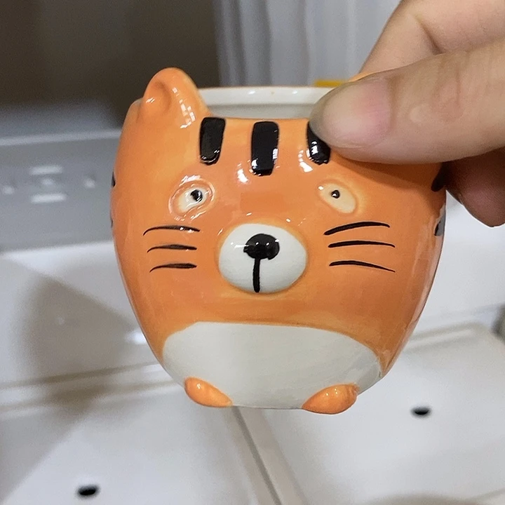 摆件陶盆有孔 微瑕介意勿拍