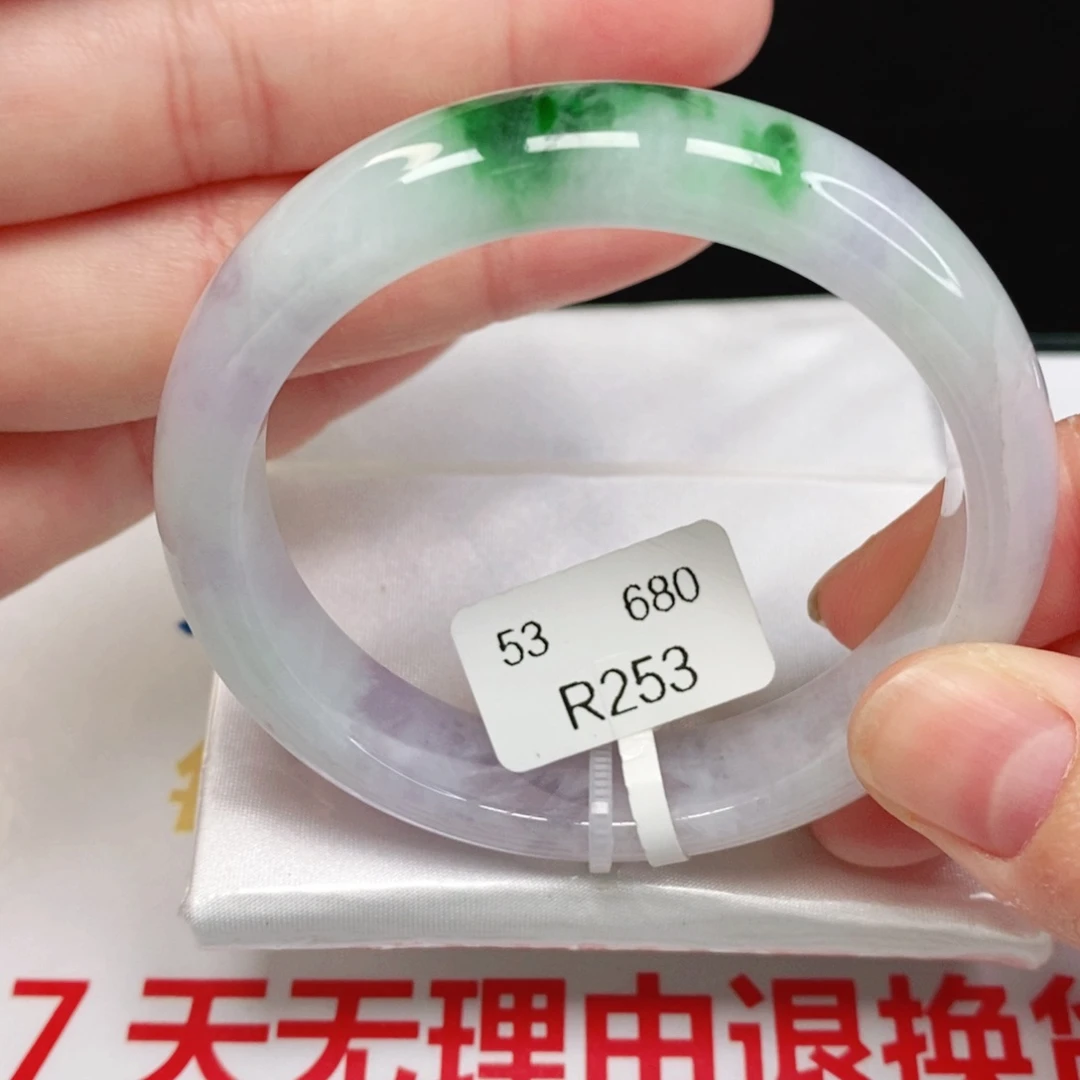 翡翠手镯未镶嵌纯天然缅甸A货翡翠53