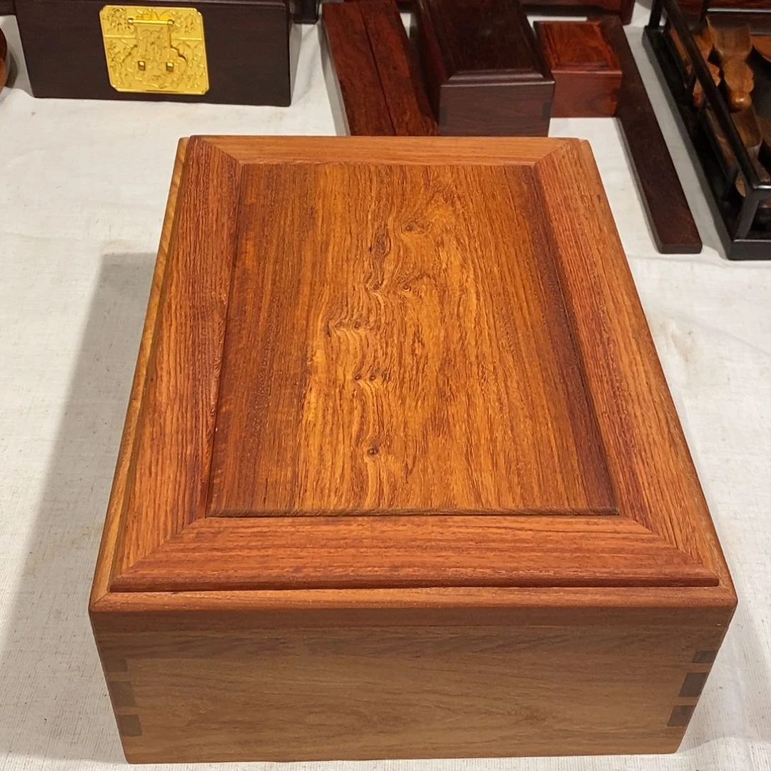 大果紫檀（缅甸花梨）独板机关盒