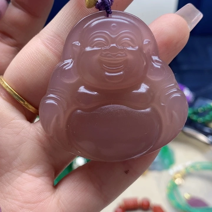 玛瑙/玉髓颈饰合金吊坠