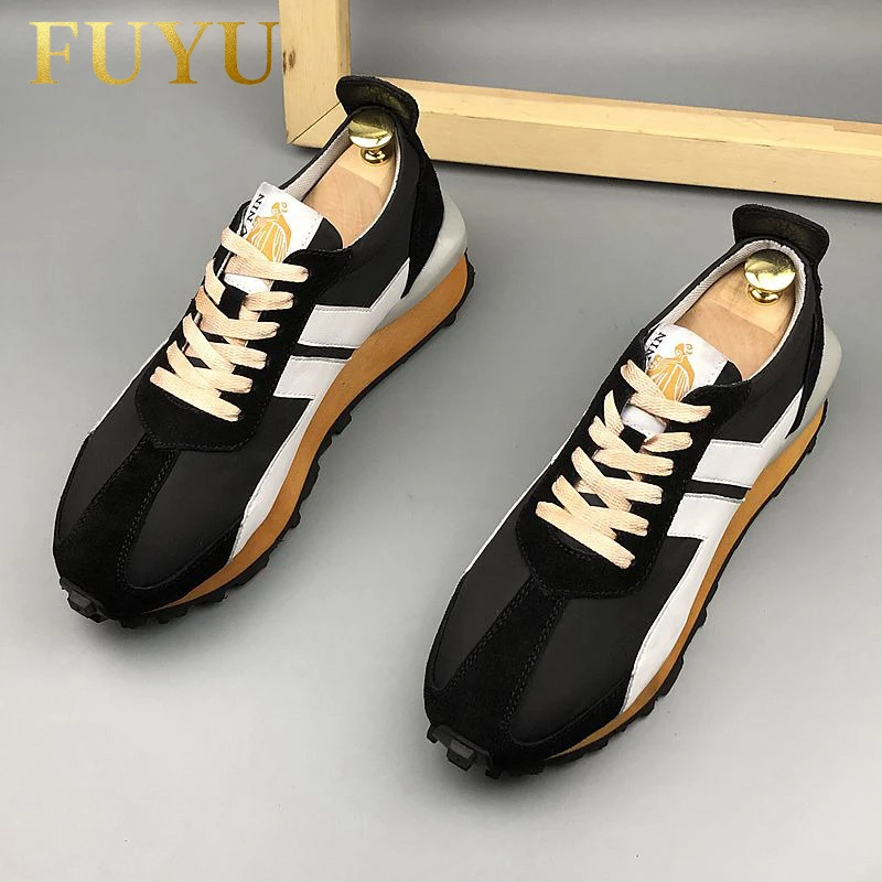 韩版潮流百搭阿甘男鞋2025秋冬皮面软底休闲鞋防臭透气运动鞋子