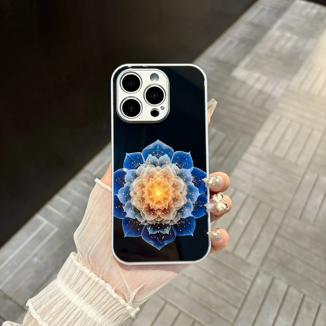 苹果/华为/oppo/vivo/小米 国风好运莲莲用iPhone17/16玻璃手机壳