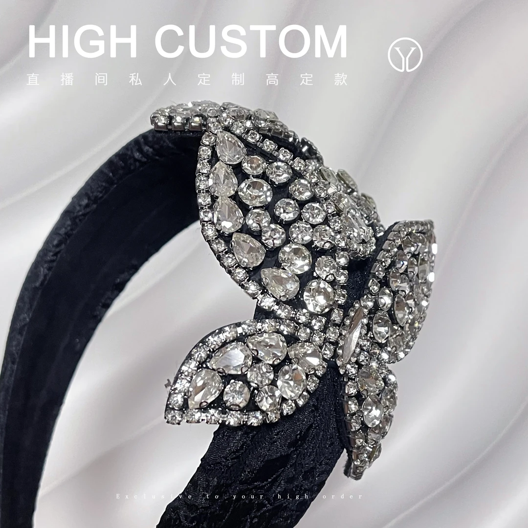 满钻蝴蝶高级感发箍