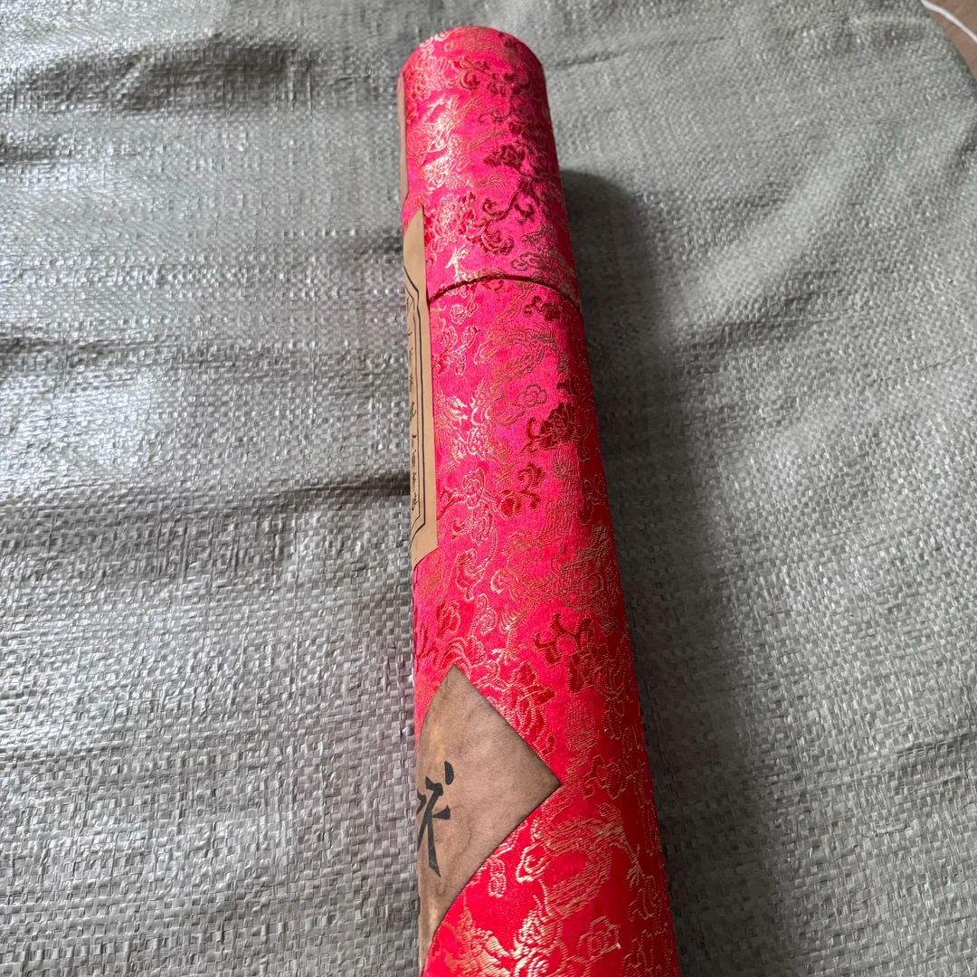 特色手工艺  大红长筒（筒） 复古风手工艺