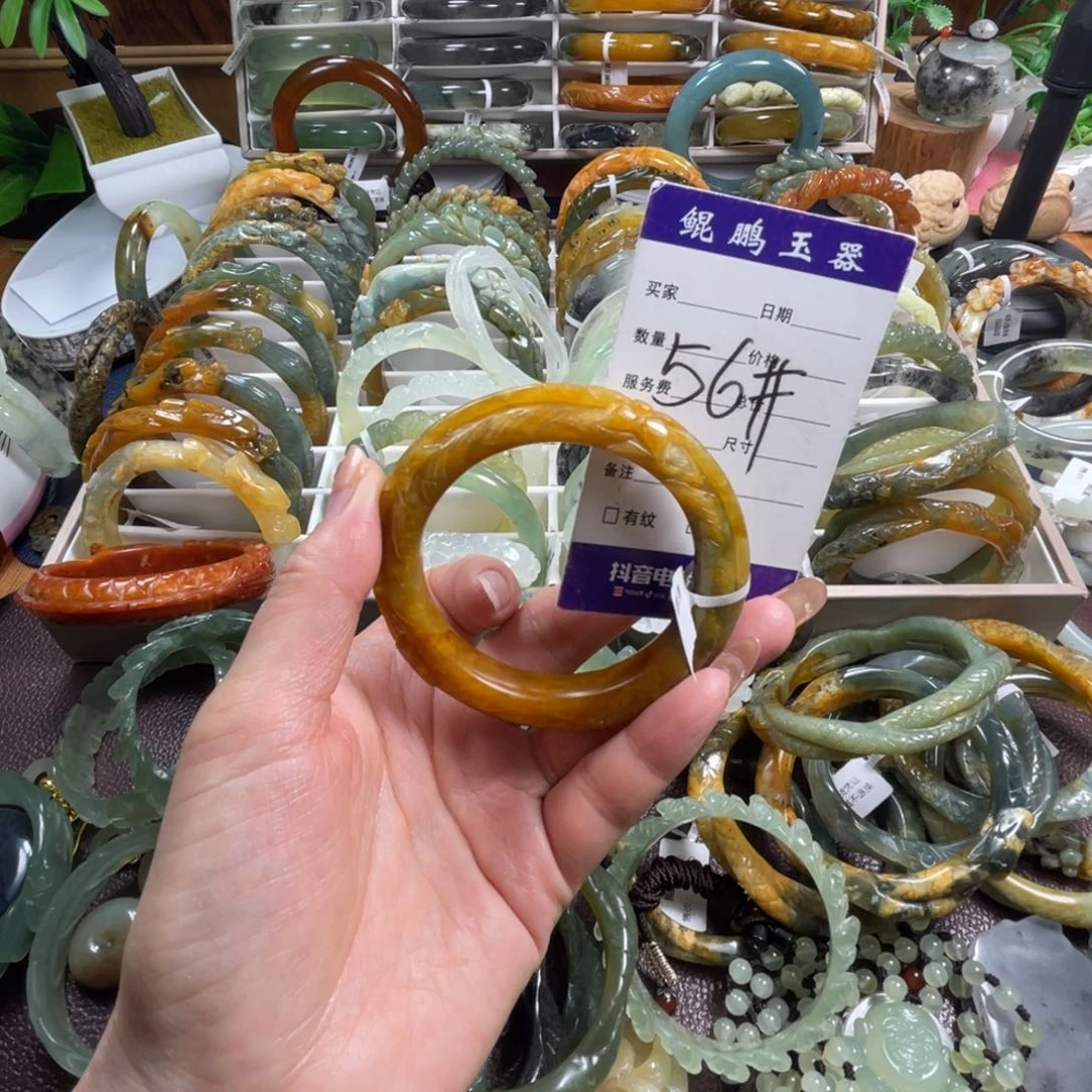 未镶嵌蛇纹石玉手镯