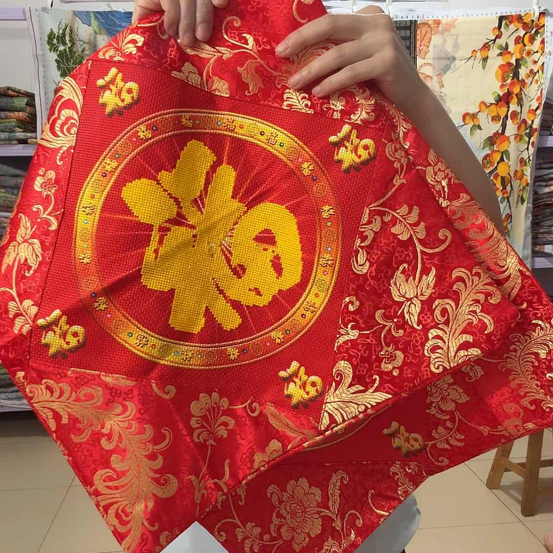 棉十字绣成品出售
