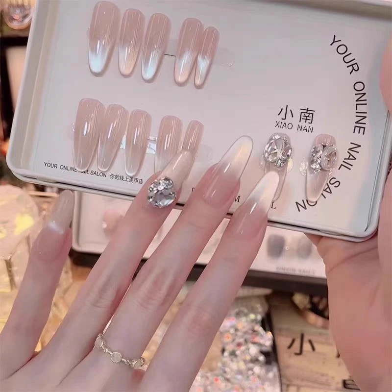 【追光猫眼】渐变猫眼简约穿戴甲12片