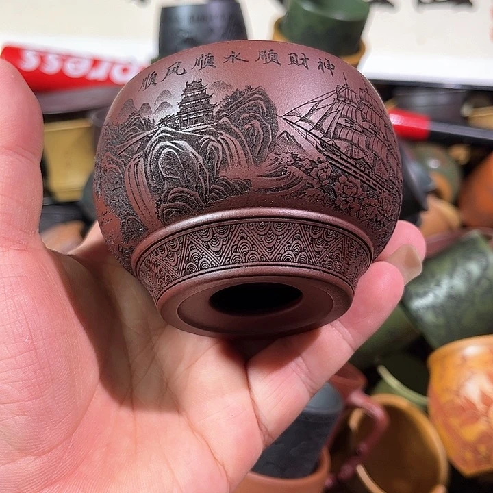 茶杯紫砂全手工紫砂主人杯