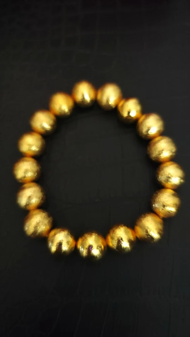 足银手链 收藏级轻奢气质简约精致黄色手链ys62319