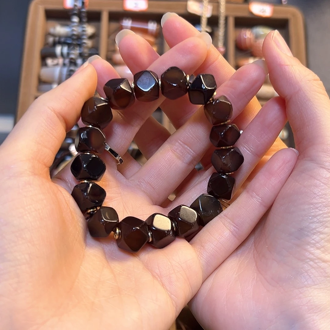 石英石纯铜手串儿