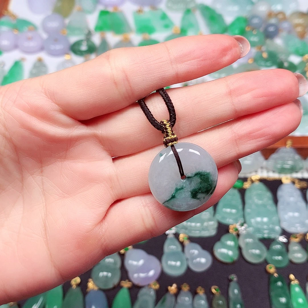 翡翠颈饰未镶嵌天然翡翠A货