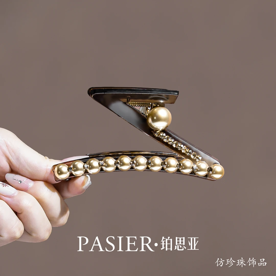 紫薇夹轻奢显发量上班族时尚百搭11公分大抓夹 FB2402香槟
