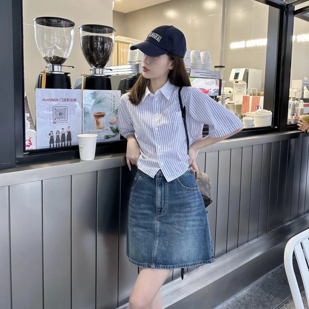 99新 Celine/思琳 aa029/凯旋门衬衫短袖 棉 38码