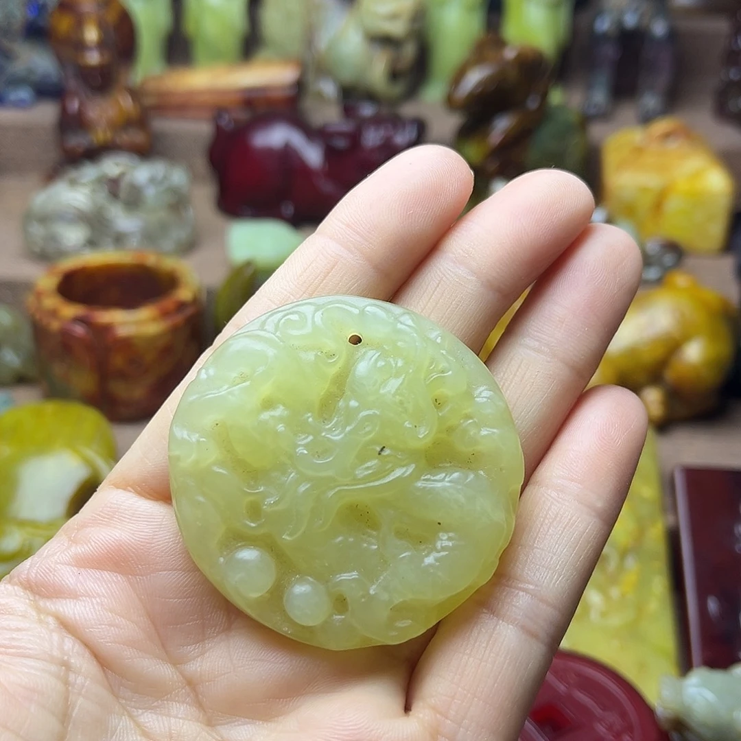 白玉菩提吊坠121。。