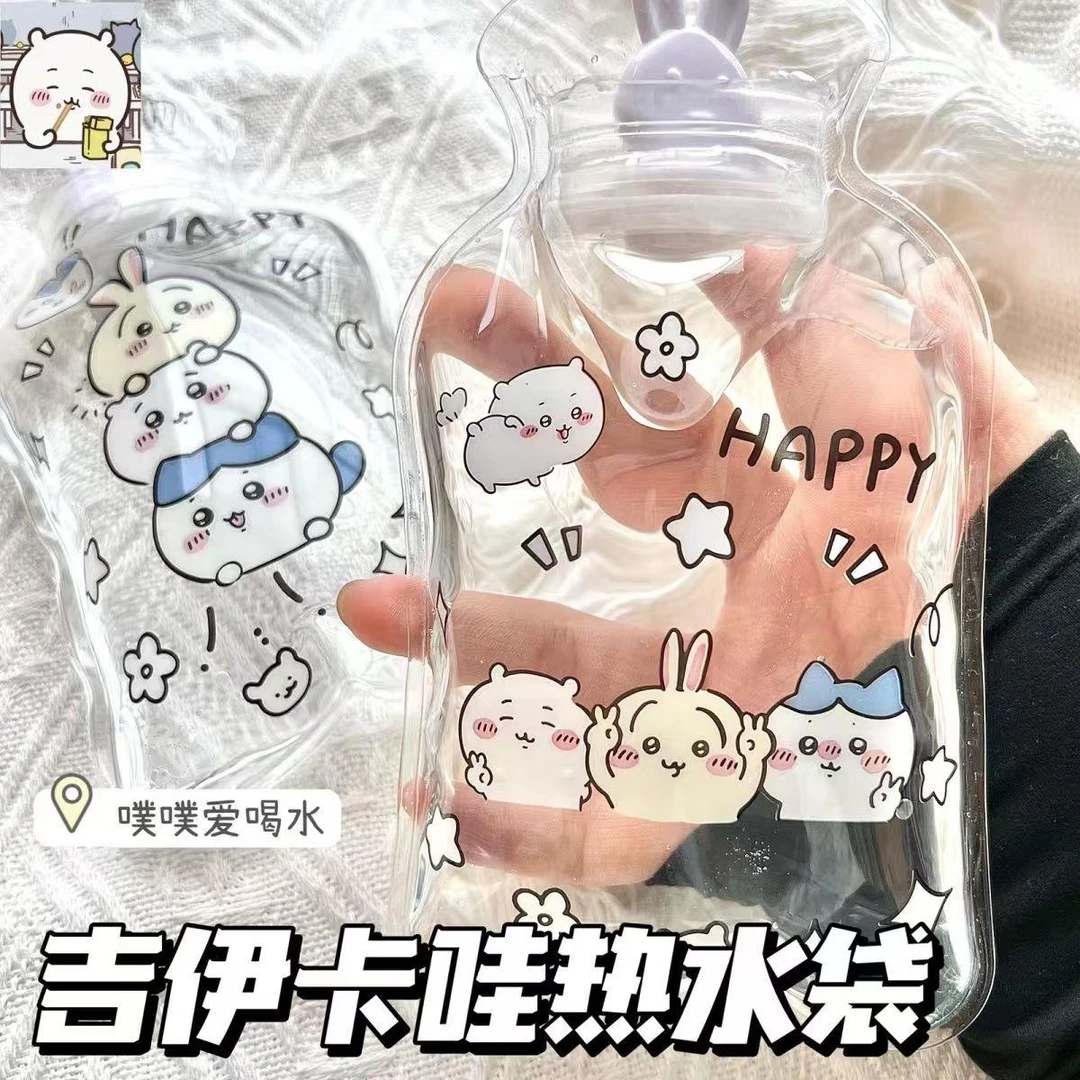 小号热敷透明注水热水袋随身暖水袋学生卡通可爱注水热水暖水袋