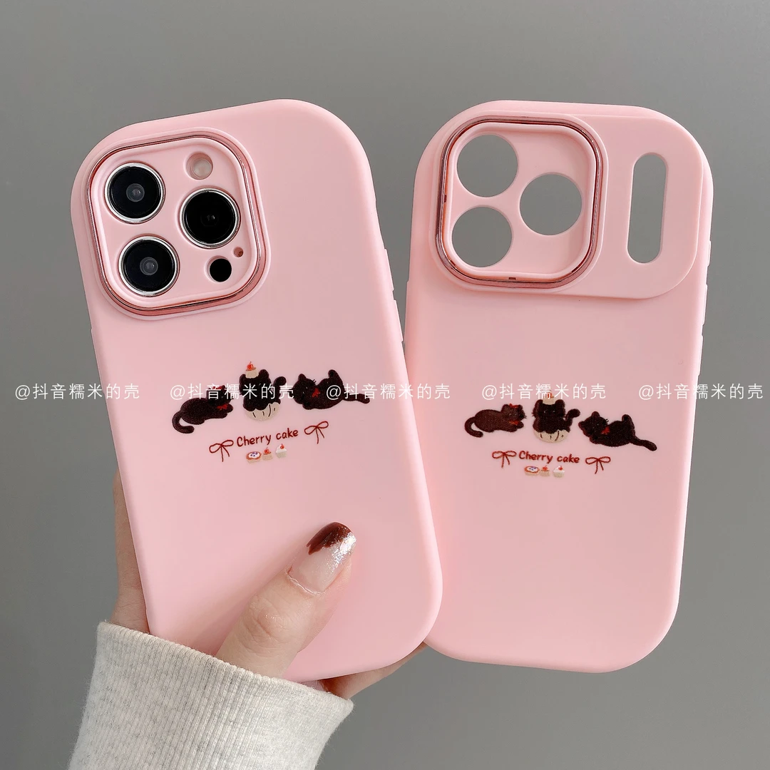 小胖妹适用iphone17promax苹果16手机壳15/14/13/12/11华为黑猫