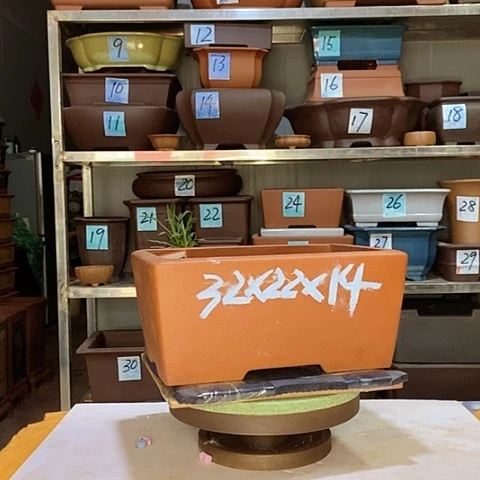 红陶宜兴紫砂花盆