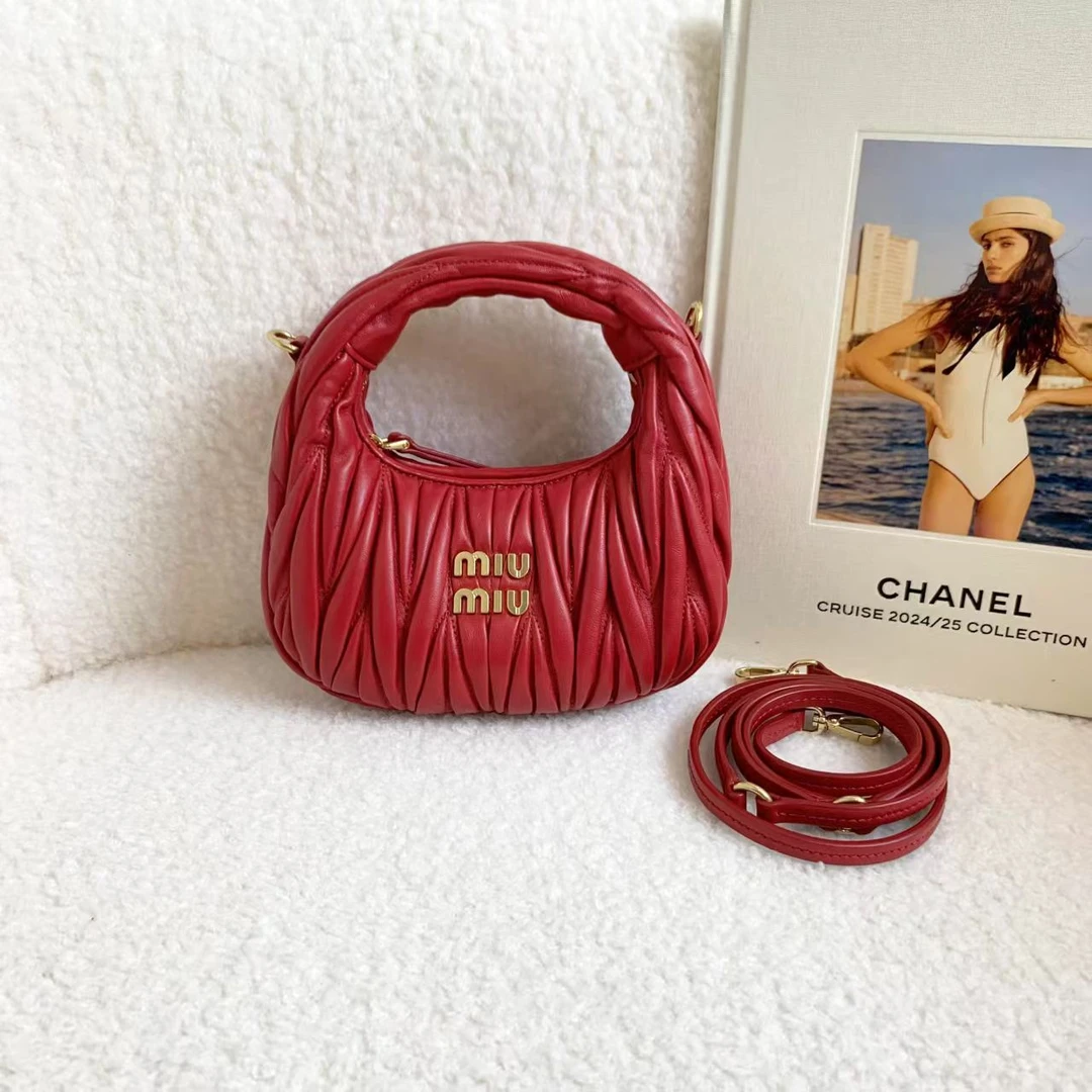 99新 MIU MIU/缪缪 壹臻/红金mini hobo包 18816939