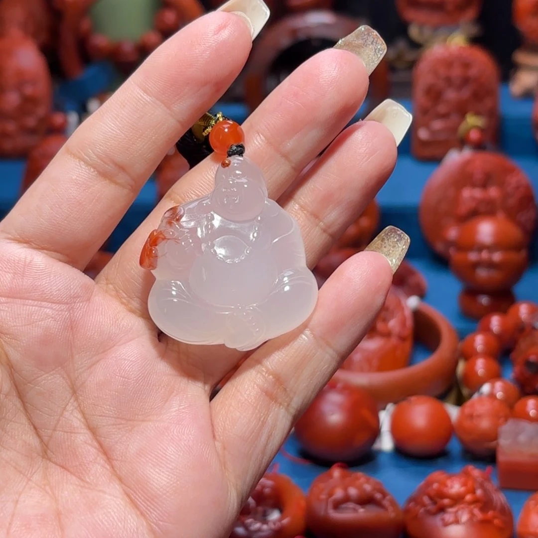 未镶嵌雕刻南红玛瑙