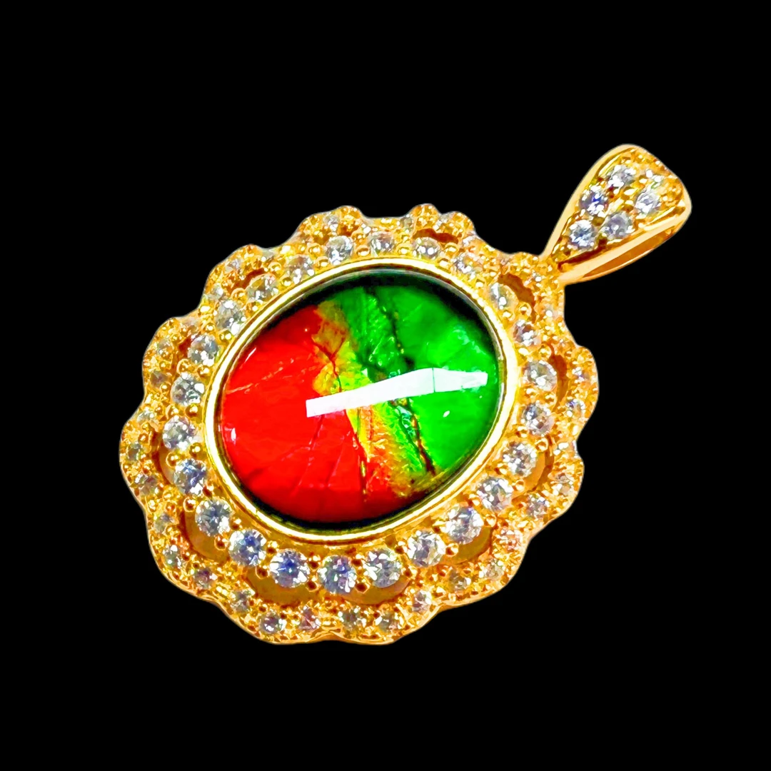 【斑彩】25.9mm 加拿大 N-7 DZ-K h 贝壳创意饰品K46