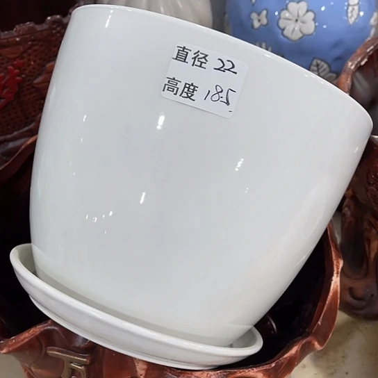 多肉绿植陶瓷花盆9.9包邮，有孔