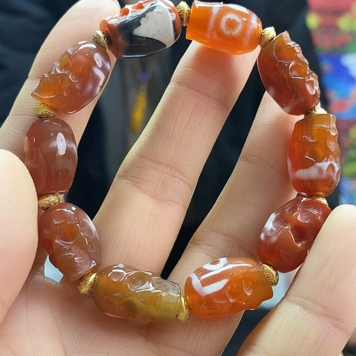 玛瑙/玉髓未镶嵌手链133