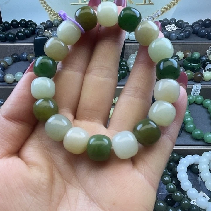 和田玉未镶嵌手链