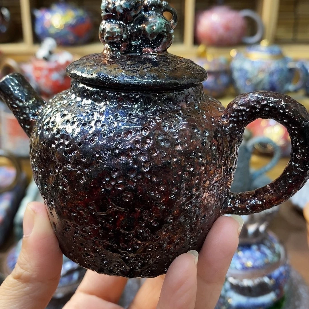 粗陶柴烧志野茶器