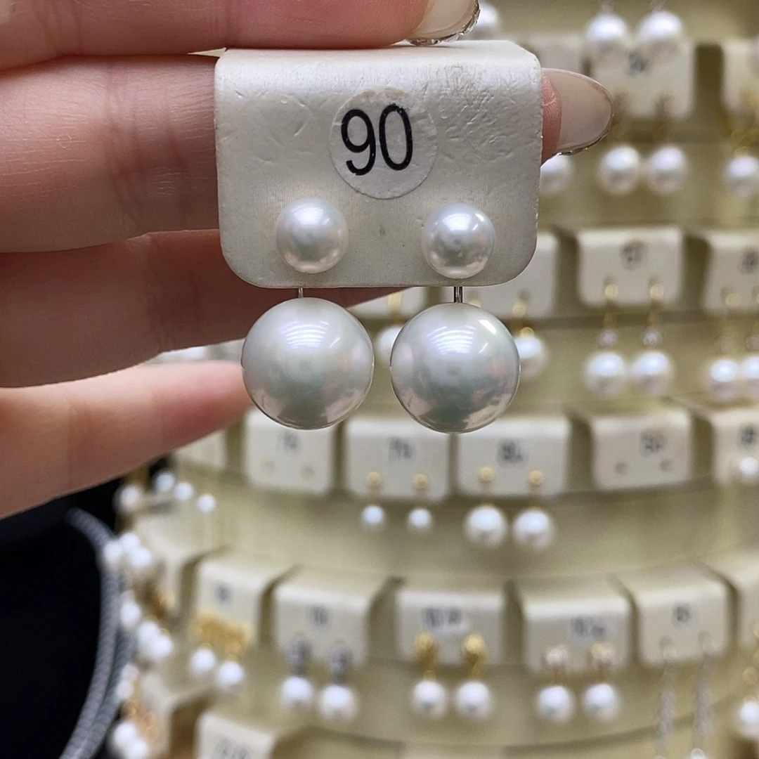 耳饰淡水珍珠银S925镶嵌