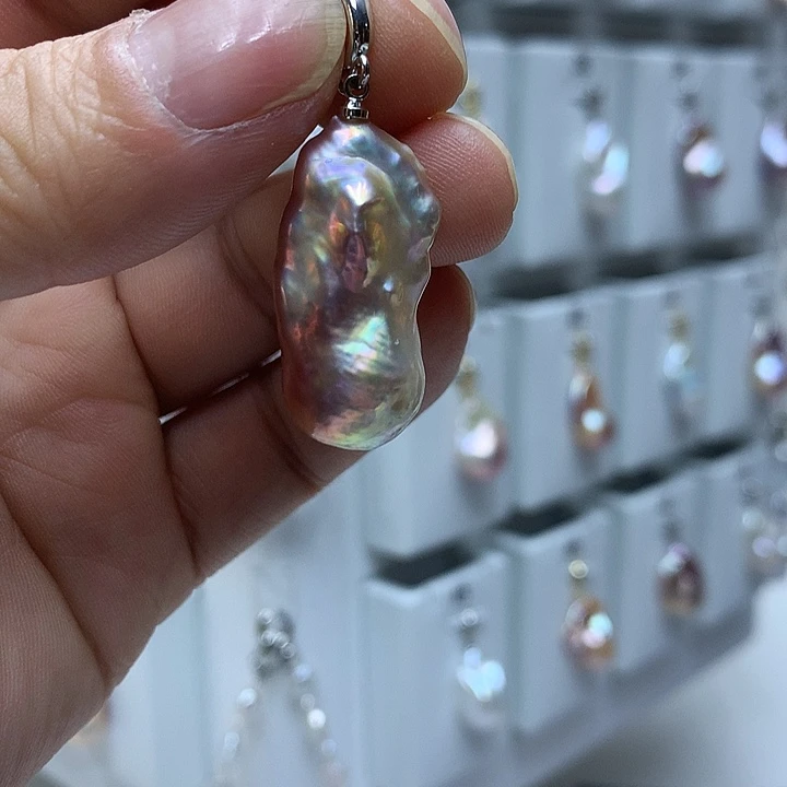 巴洛克未镶嵌淡水珍珠