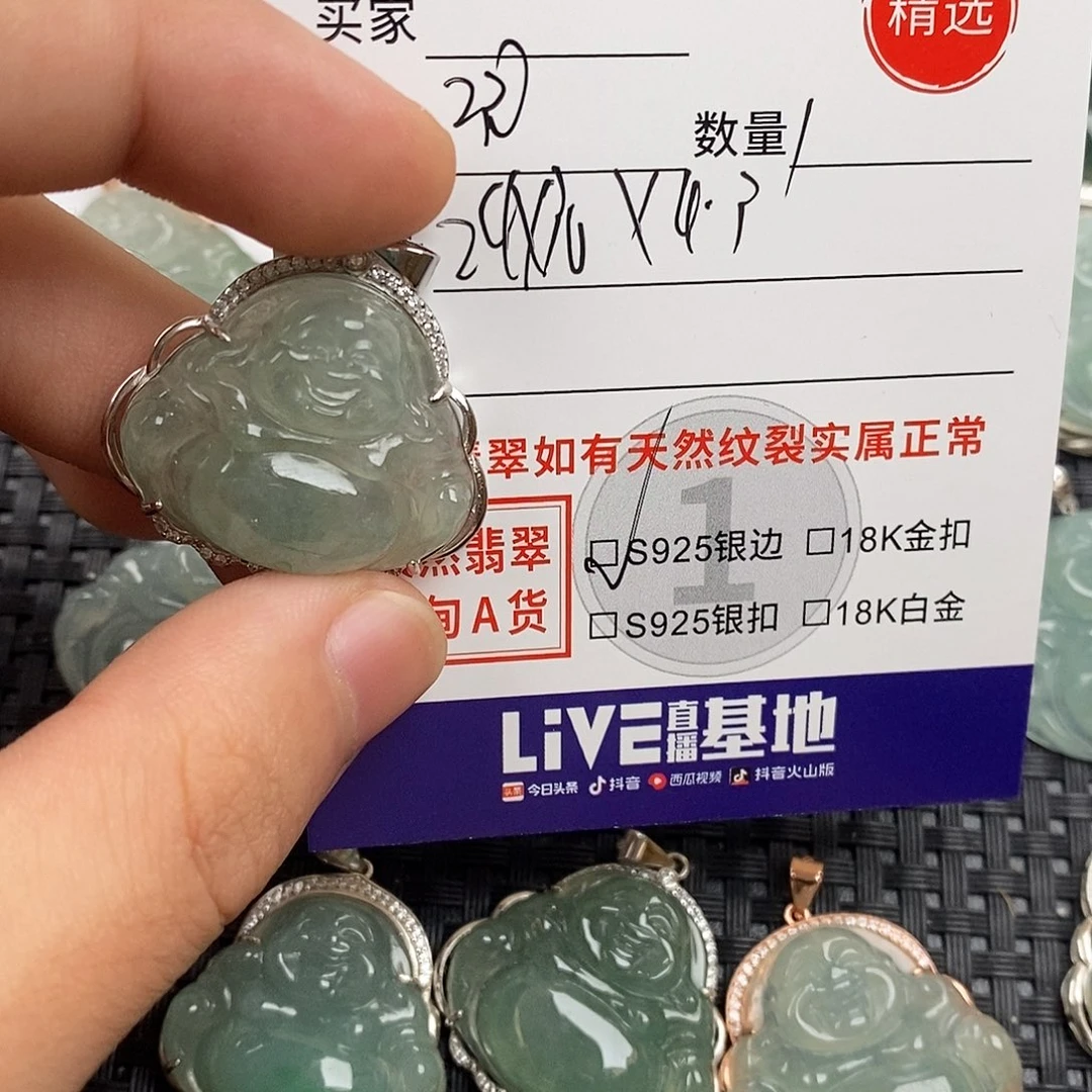 翡翠银S925镶嵌颈饰