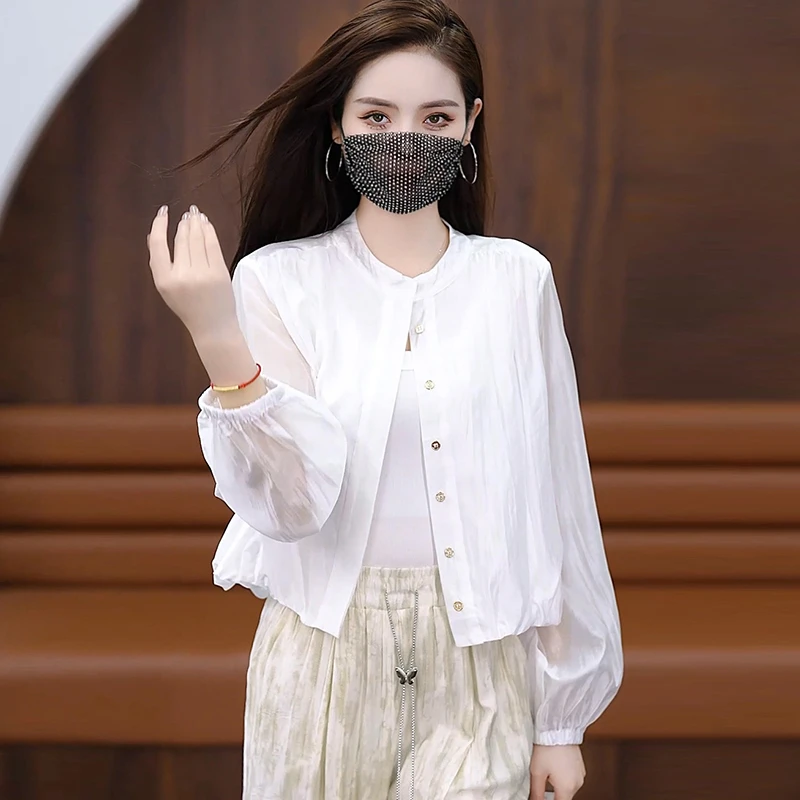防晒衣短外套女款爆款2025新款夏薄款百搭时尚宽松大码防晒服外套