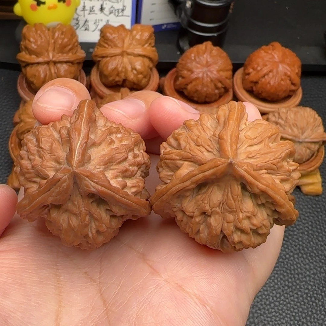 把件文玩核桃小众三棱全品40
