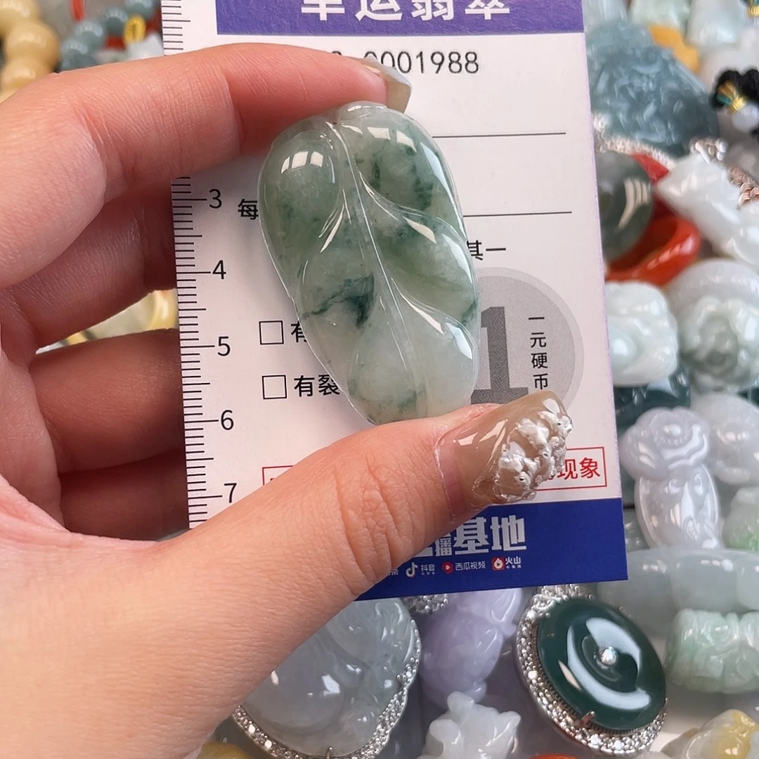 翡翠未镶嵌颈饰1988