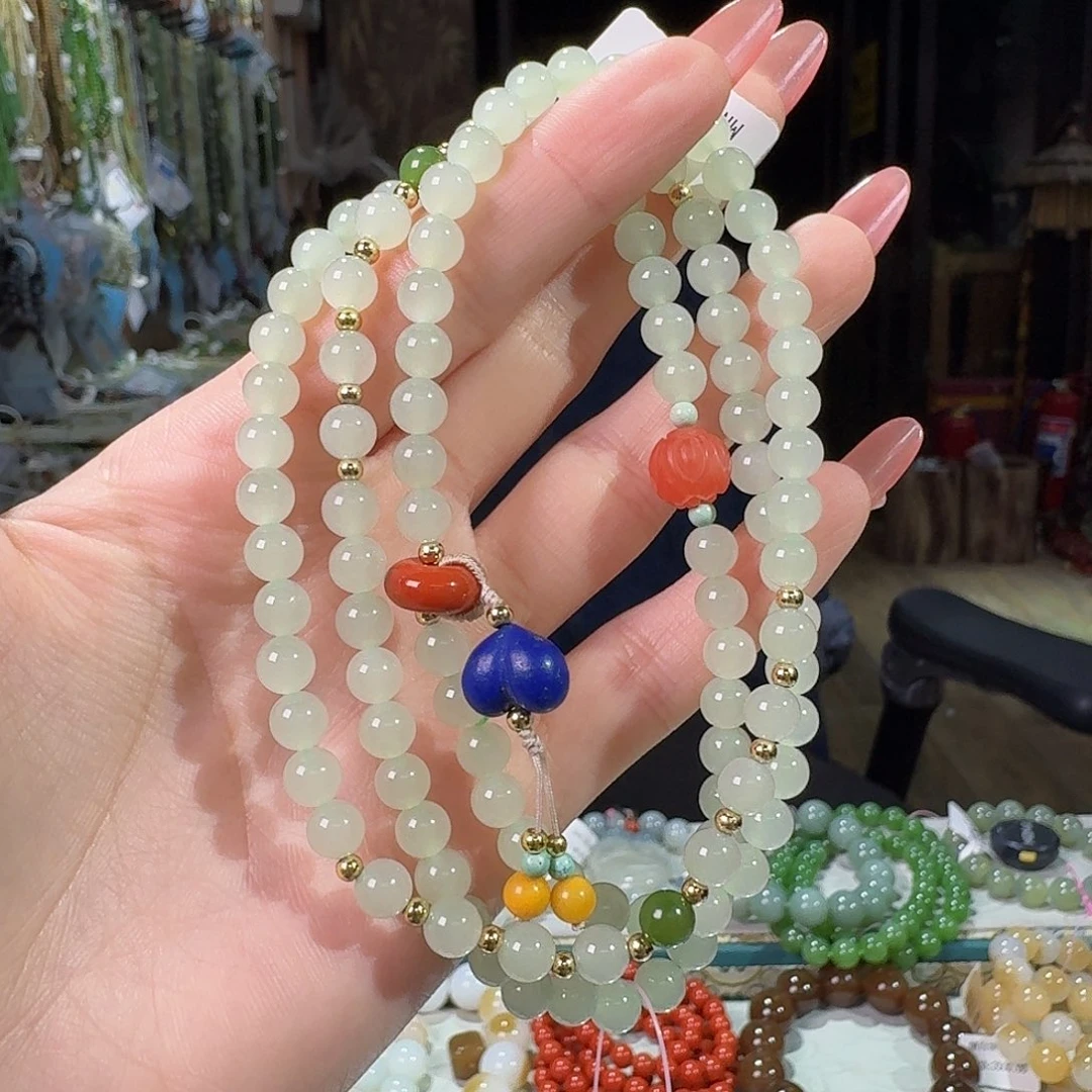 和田玉未镶嵌手链