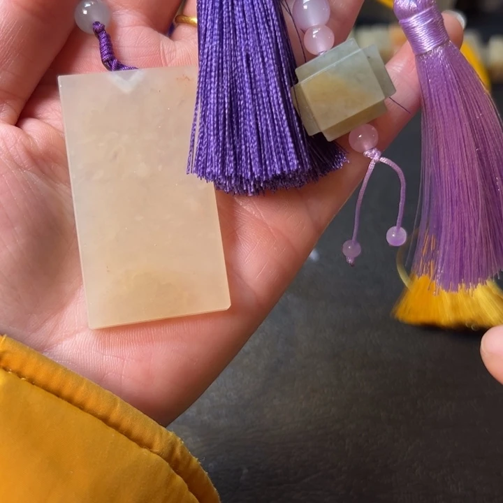 老挝石印石穿戴印一对