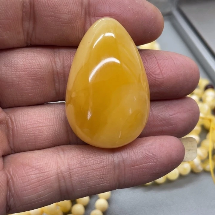 琥珀未镶嵌裸石水滴