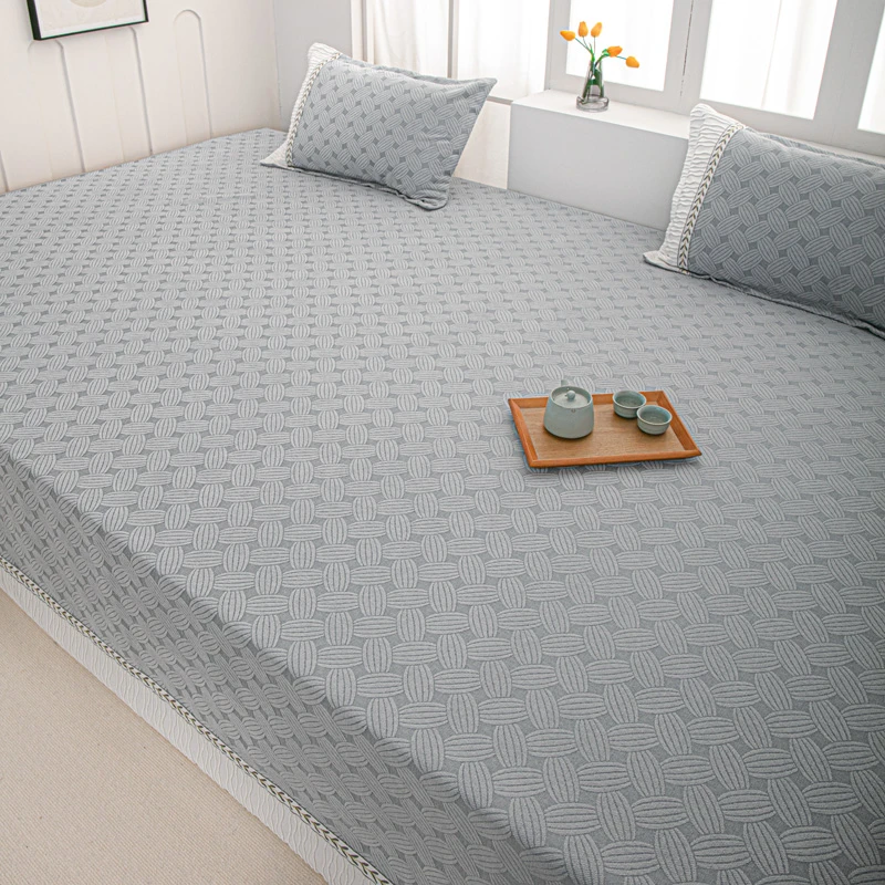 【九州人品牌】雪尼尔简约网红四季榻榻米床盖炕盖防滑