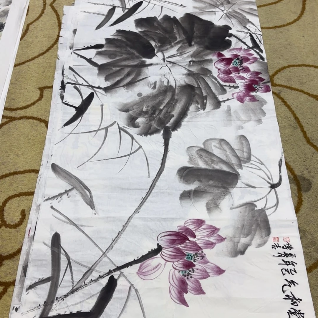 国画顾传吉四尺童