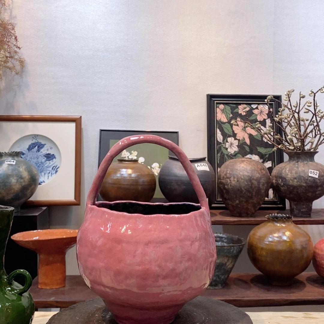 瓶景德镇手工盘泥 微瑕