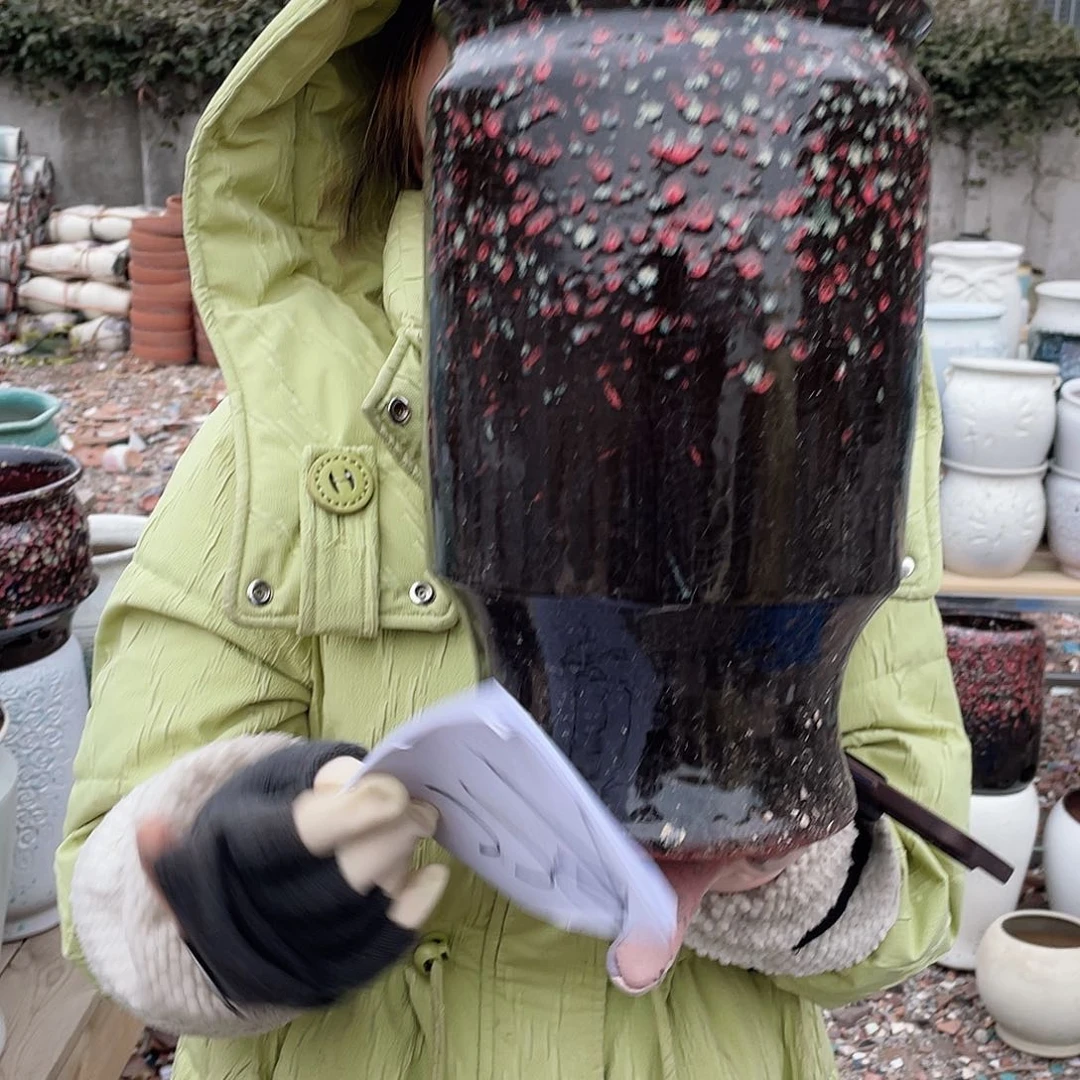 红陶王嫂花盆0211-262