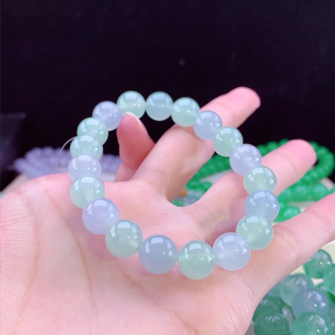 翡翠手链未镶嵌卡10mm