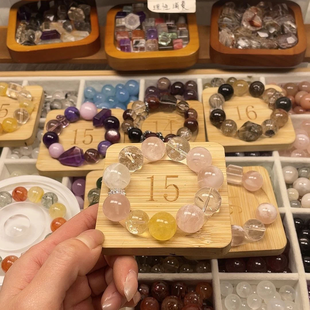 烟晶手链合金?****?水晶