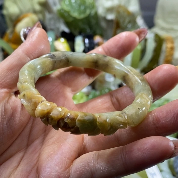 岫玉未镶嵌岫玉手镯53