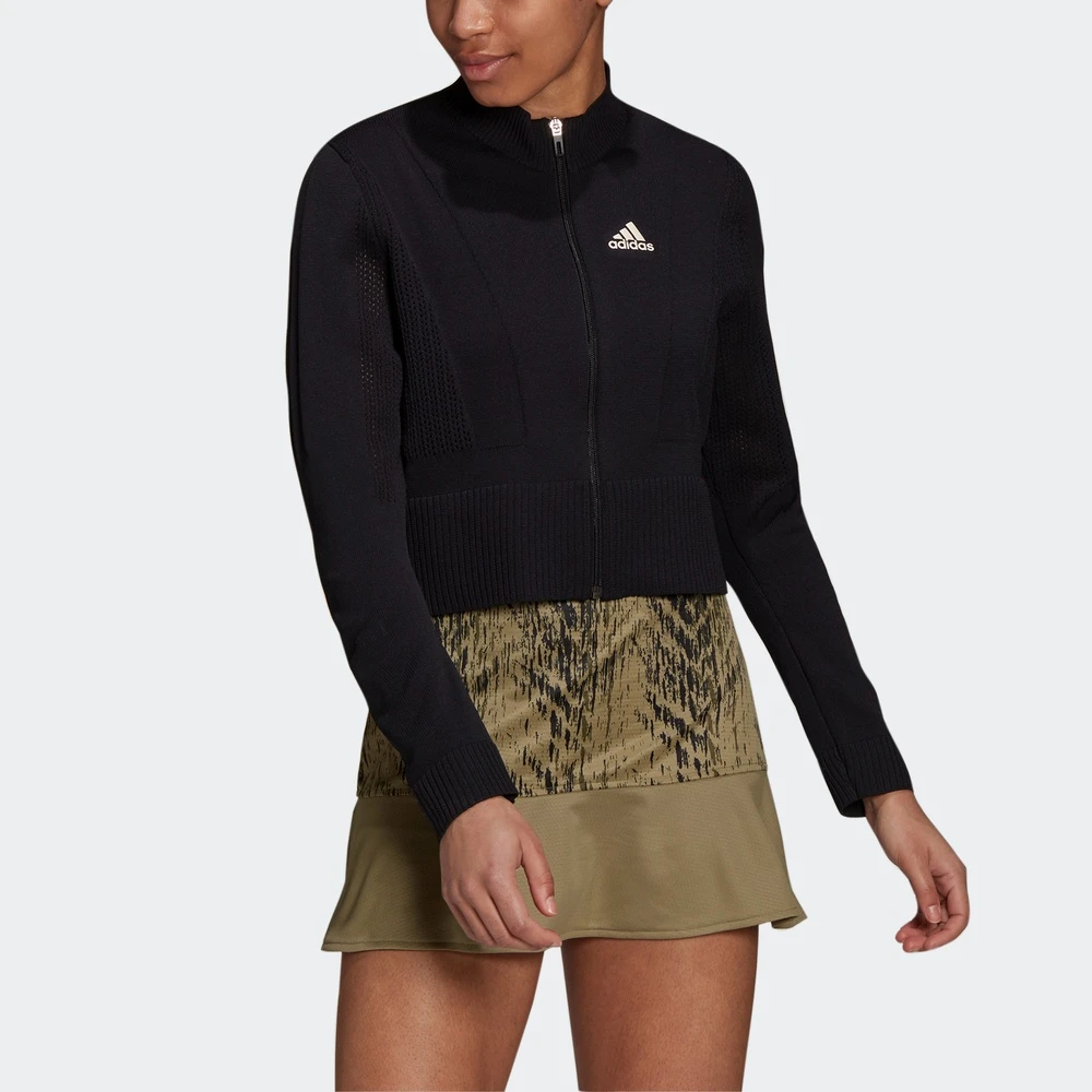 adidas/阿迪达斯女装款外套时尚百搭外套网球运动夹克外套 GQ9389