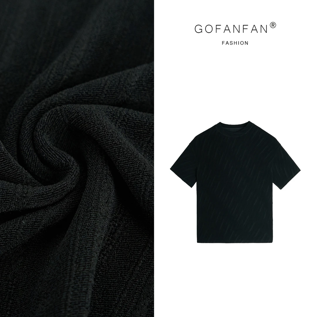 GFF STUFIO【幽暗深渊】质感宽松圆领极简主义短袖T恤女