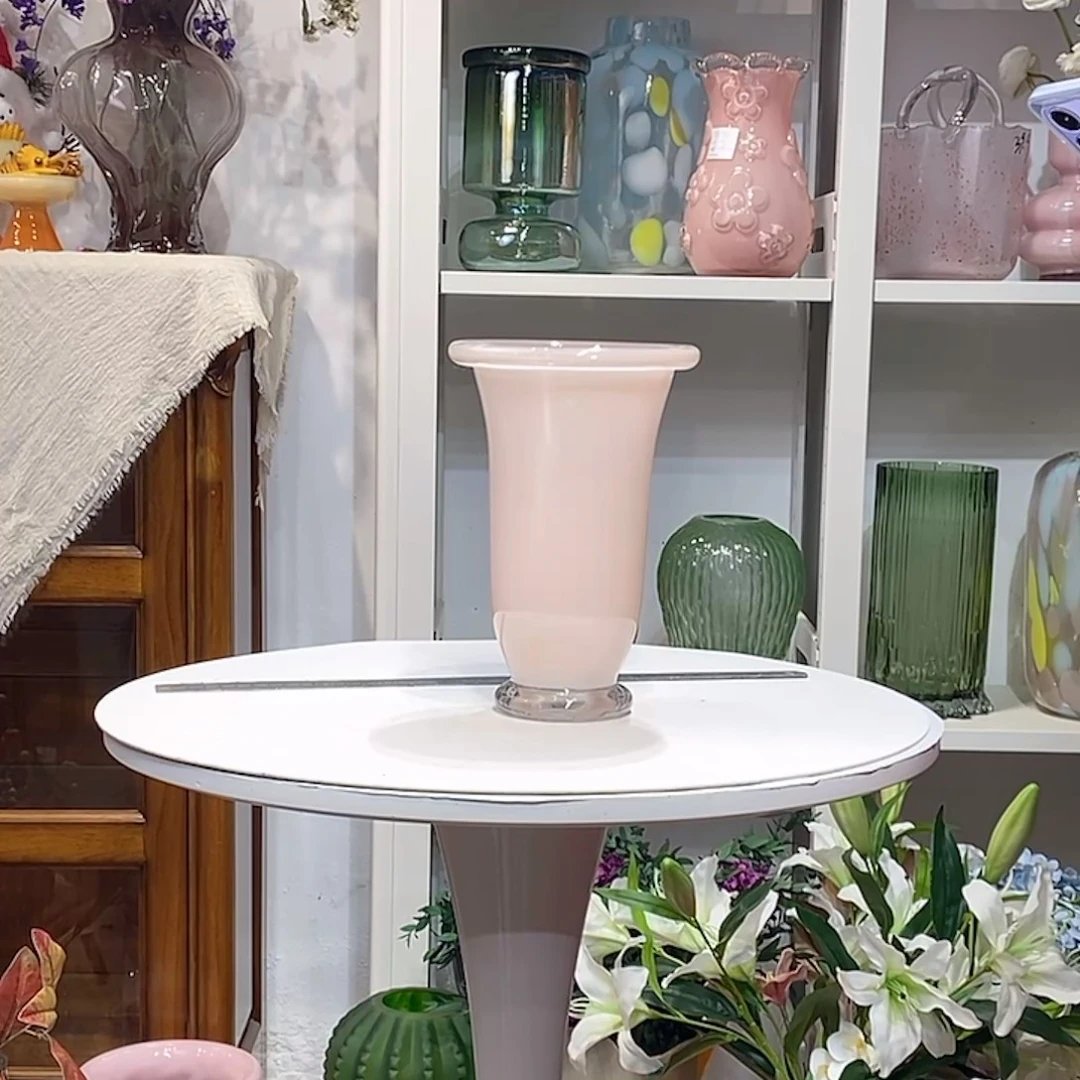 粉 喷色 底透明 瑕疵 口11高22