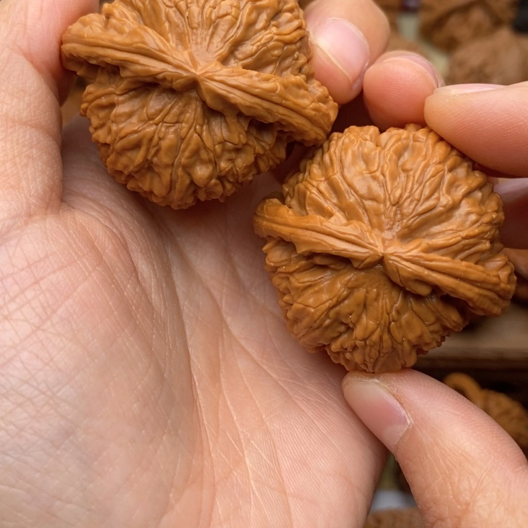 文玩核桃把件535高42白