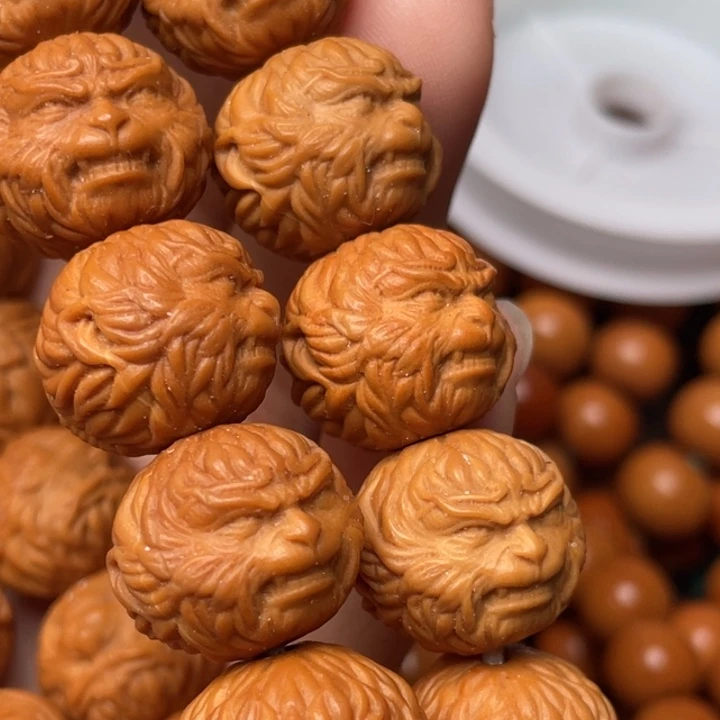 猴头核桃手串连*黑神