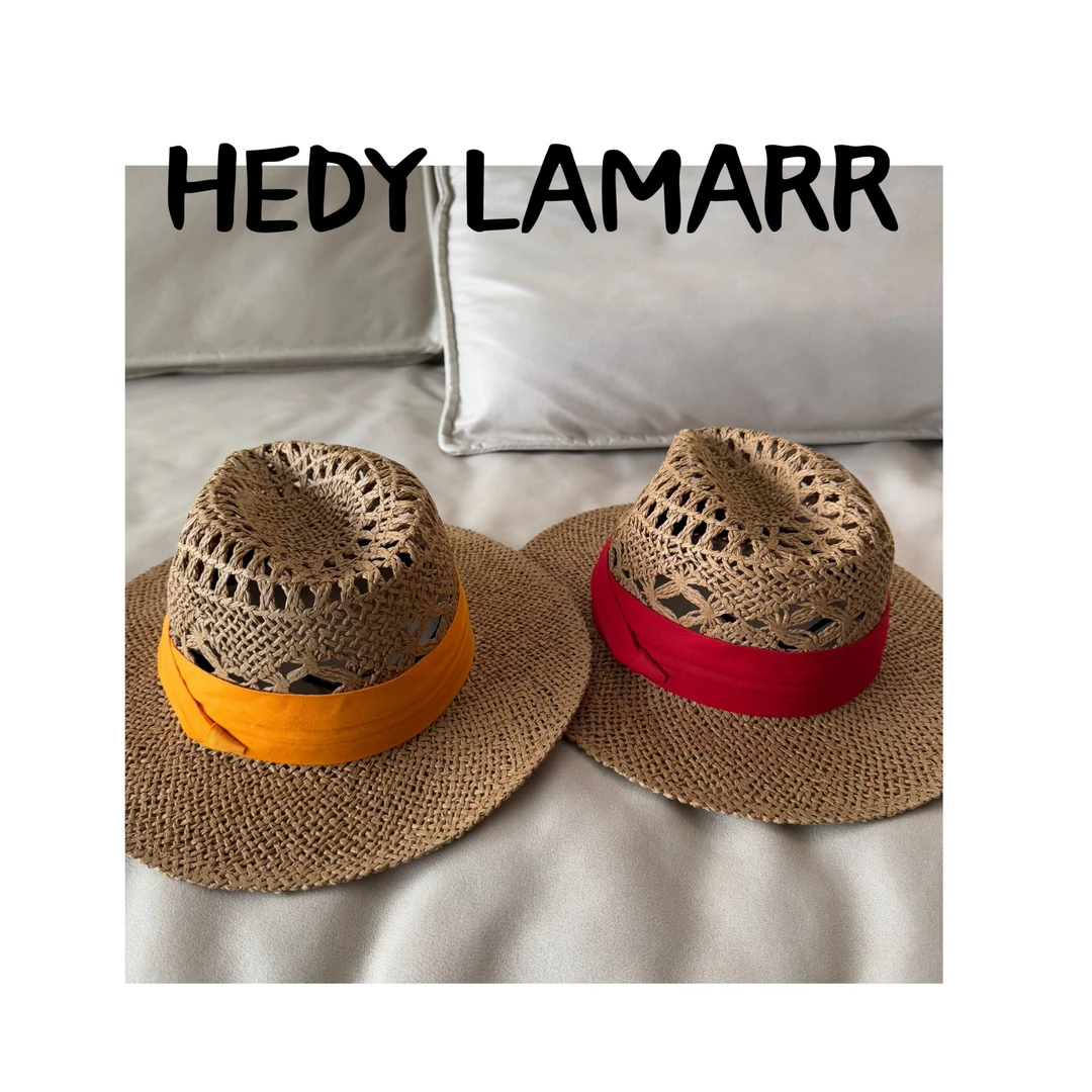 【何發财】巨出片 手工编织法式镂空百搭草帽 P5020810